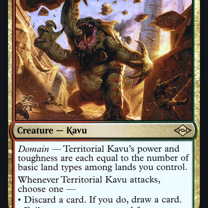 Territorial Kavu [Modern Horizons 2 Promos] Prerelease Foil
