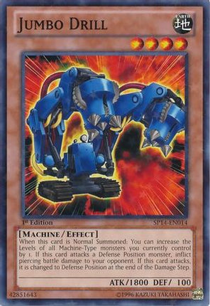 Jumbo Drill (Starfoil) (Starfoil Rare) [SP14-EN014] 1st Edition