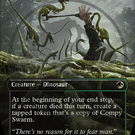 Compy Swarm (Borderless) [Jurassic World Collection] (Emblem) Foil