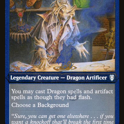 Renari, Merchant of Marvels [Commander Legends: Battle for Baldur's Gate] Etched Foil