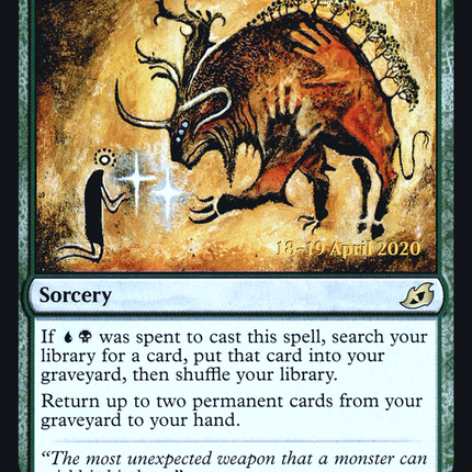 Mythos of Brokkos [Ikoria: Lair of Behemoths Promos] Prerelease Foil