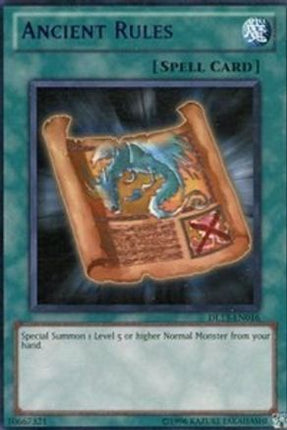 Ancient Rules (Purple) [DL13-EN016] Rare
