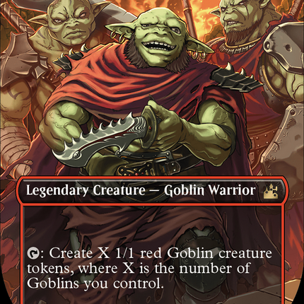 Krenko, Mob Boss (Borderless) [Ravnica Remastered]