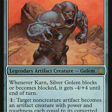 Karn, Silver Golem [Commander's Arsenal Oversized] Foil