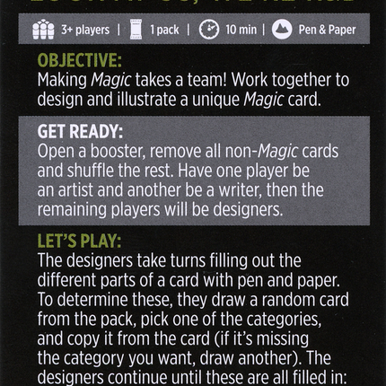 Look at Us, We're R&D // Look at Us, We're R&D (cont'd) [The Brothers' War Minigames]