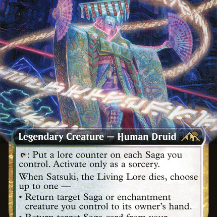 Satsuki, the Living Lore (Extended Art) [Kamigawa: Neon Dynasty]