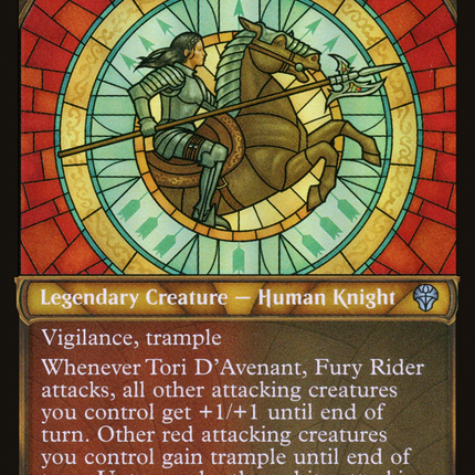 Tori D'Avenant, Fury Rider (Showcase) [Dominaria United] Textured Foil