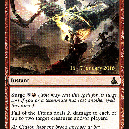 Fall of the Titans [Oath of the Gatewatch Promos] Prerelease Foil