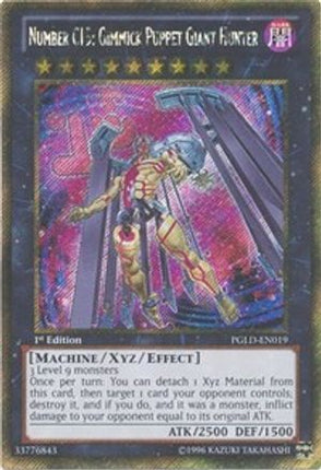 Number C15: Gimmick Puppet Giant Hunter (Gold Secret Rare) [PGLD-EN019] Unlimited