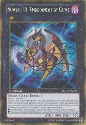 Number 13: Embodiment of Crime (Gold Secret Rare) [PGLD-EN023] Unlimited