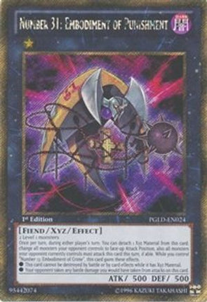 Number 31: Embodiment of Punishment (Gold Secret Rare) [PGLD-EN024] 1st Edition
