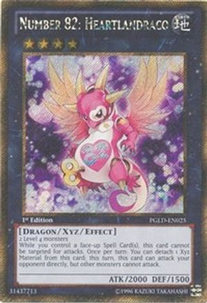 Number 82: Heartlandraco (Gold Secret Rare) [PGLD-EN025] Unlimited