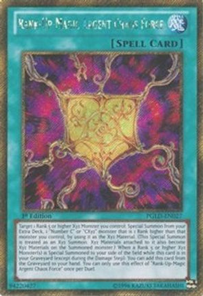 Rank-Up-Magic Argent Chaos Force (Gold Secret Rare) [PGLD-EN027] Unlimited