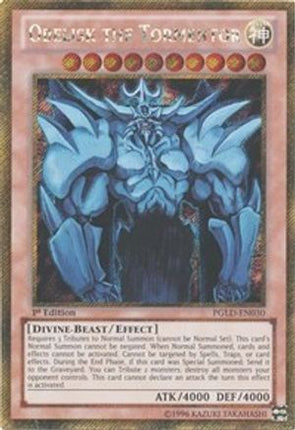 Obelisk the Tormentor (Gold Secret Rare) [PGLD-EN030] 1st Edition
