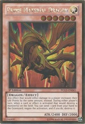 Prime Material Dragon (Gold Rare) [PGLD-EN065] 1st Edition