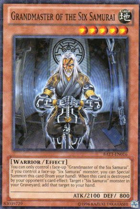 Grandmaster of the Six Samurai [BATT-EN016] Starfoil Rare