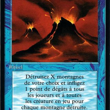 Volcanic Eruption - Eruption volcanique  [Foreign Black Border]