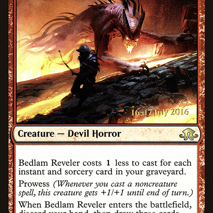 Bedlam Reveler [Eldritch Moon Promos] Prerelease Foil