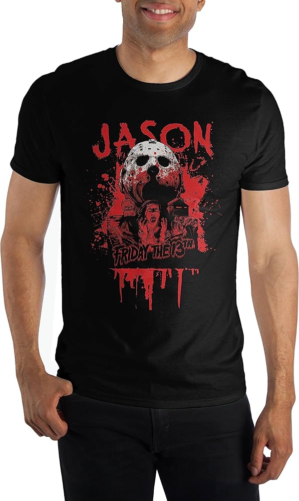 FRIDAY THE 13TH - Jason Voorhees Adult Black Tee