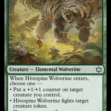 Hivespine Wolverine [Bloomburrow] Foil