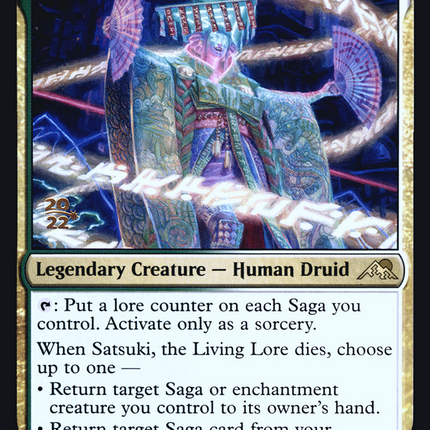 Satsuki, the Living Lore [Kamigawa: Neon Dynasty Promos] Prerelease Foil