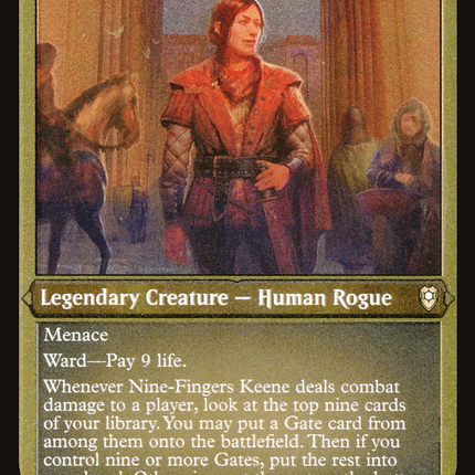 Nine-Fingers Keene [Commander Legends: Battle for Baldur's Gate] Etched Foil