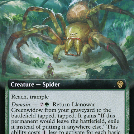 Llanowar Greenwidow (Extended Art) [Dominaria United]