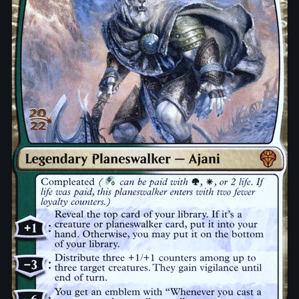 Ajani, Sleeper Agent [Dominaria United Promos] Prerelease Foil