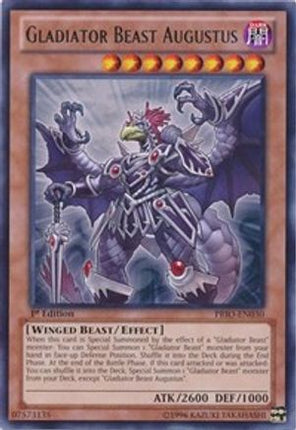 Gladiator Beast Augustus (Rare) [PRIO-EN030] 1st Edition