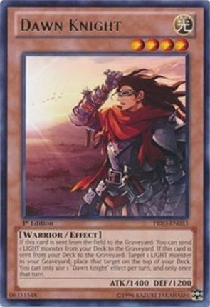 Dawn Knight (Rare) [PRIO-EN033] 1st Edition