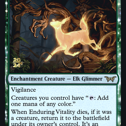 Enduring Vitality [Duskmourn: House of Horror Promos] Prerelease Foil
