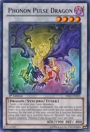 Phonon Pulse Dragon (Rare) [PRIO-EN055] 1st Edition