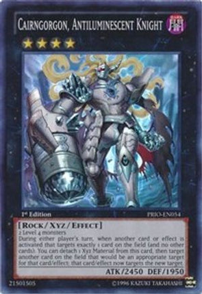Cairngorgon, Antiluminescent Knight (Super Rare) [PRIO-EN054] 1st Edition