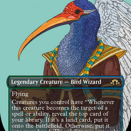 Nadu, Winged Wisdom (Borderless) [Modern Horizons 3] Foil