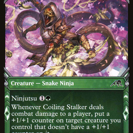 Coiling Stalker (Showcase) [Kamigawa: Neon Dynasty]