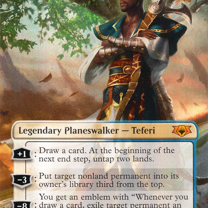 Teferi, Hero of Dominaria (Borderless) [Mythic Edition] Foil