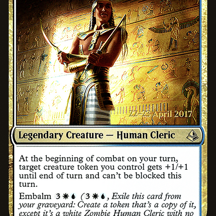 Temmet, Vizier of Naktamun [Amonkhet Promos] Prerelease Foil