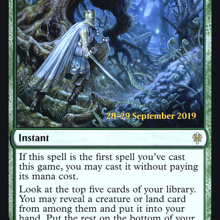 Once Upon a Time [Throne of Eldraine Promos] Prerelease Foil