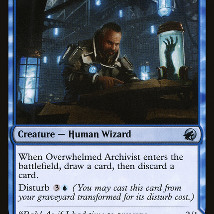 Overwhelmed Archivist // Archive Haunt [Innistrad: Midnight Hunt]
