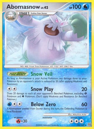 Abomasnow - 12/106 [Stormfront] Reverse Holofoil