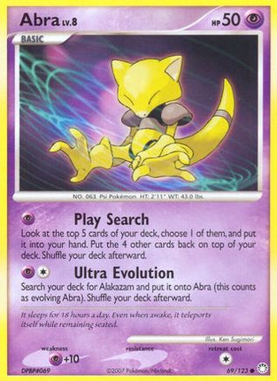 Abra - 69/123 [Mysterious Treasures] Reverse Holofoil
