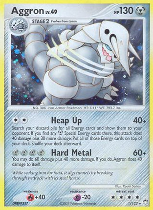 Aggron - 1/null [Mysterious Treasures] Holofoil