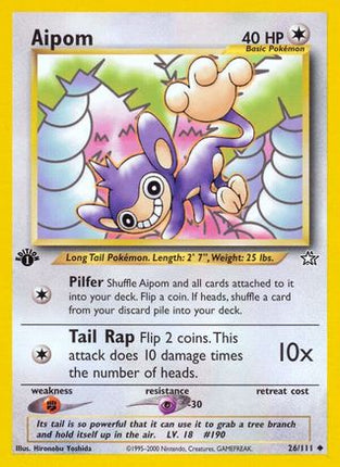 Aipom - 26/111 [Neo Genesis] 1st Edition