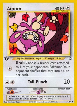 Aipom - 41/64 [Neo Revelation] 1st Edition