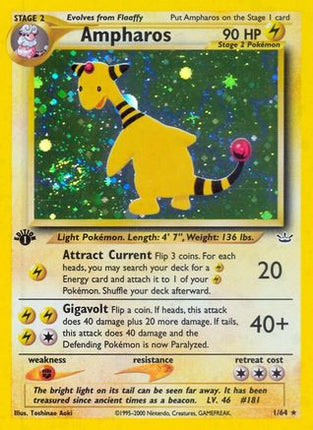 Ampharos - 1/64 [Neo Revelation] Unlimited Holofoil