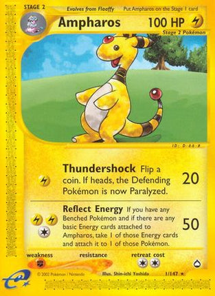 Ampharos - 1/null [Aquapolis] Reverse Holofoil