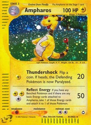 Ampharos (H1) - H1/null [Aquapolis] Holofoil