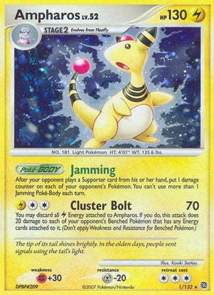 Ampharos - 1/132 [Secret Wonders] Reverse Holofoil