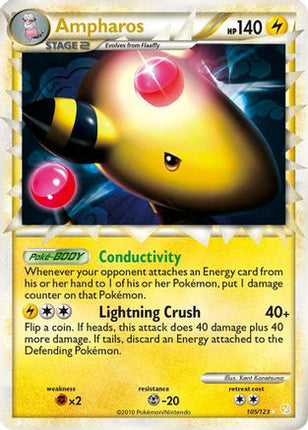 Ampharos (Prime) - 105/106 [HeartGold SoulSilver] Holofoil