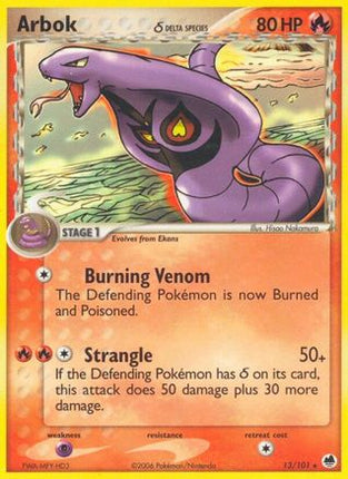 Arbok (Delta Species) - 13/106 [Dragon Frontiers] Reverse Holofoil